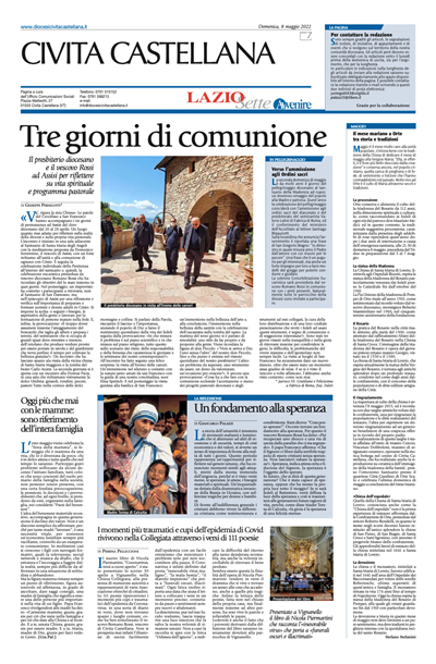 Avvenire - pagina diocesana del 08/05/2022